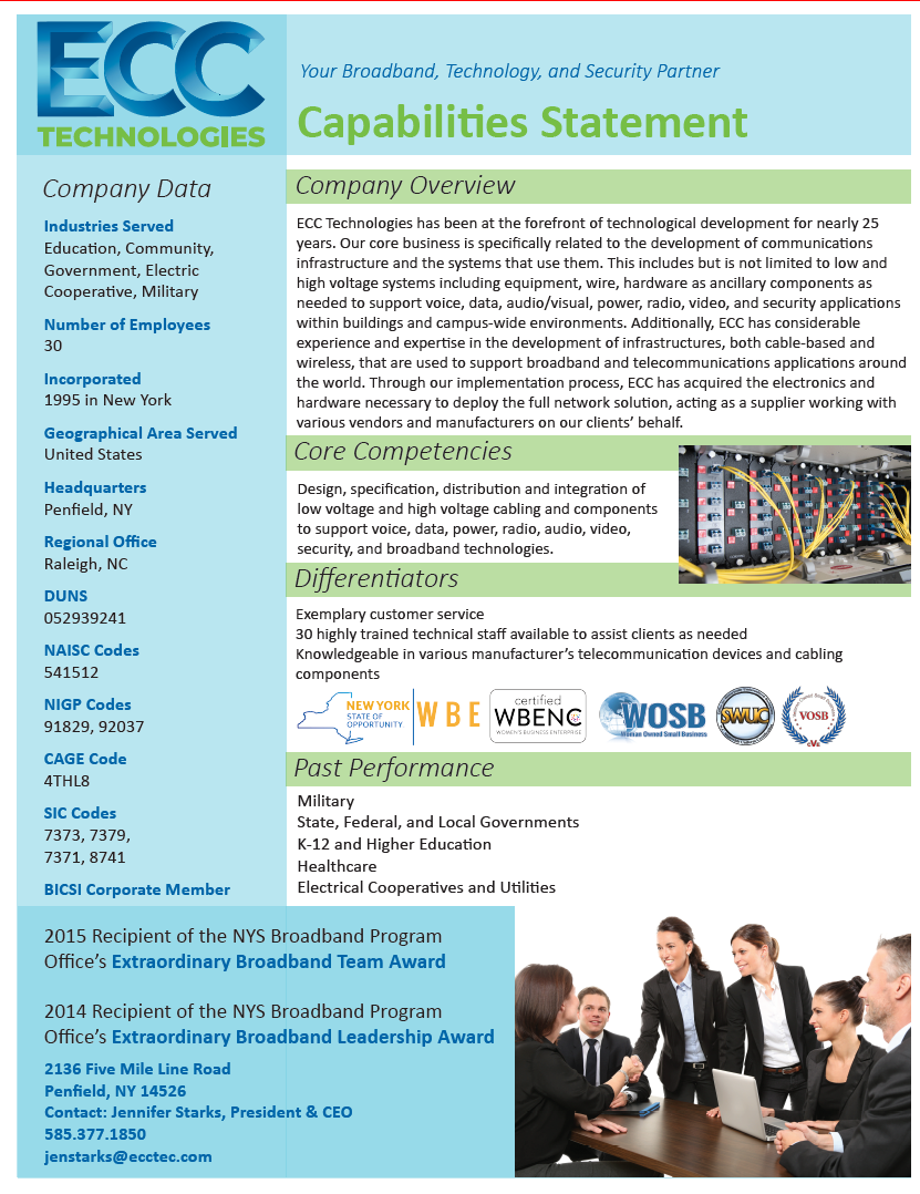 ECC Capabilities Statement – ECC Technologies